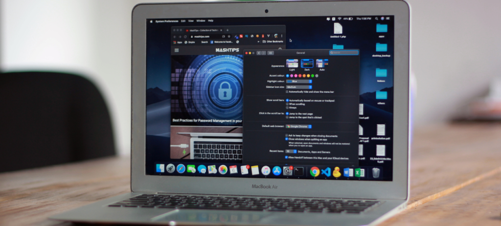 Cyberbezpieczeństwo na laptopie